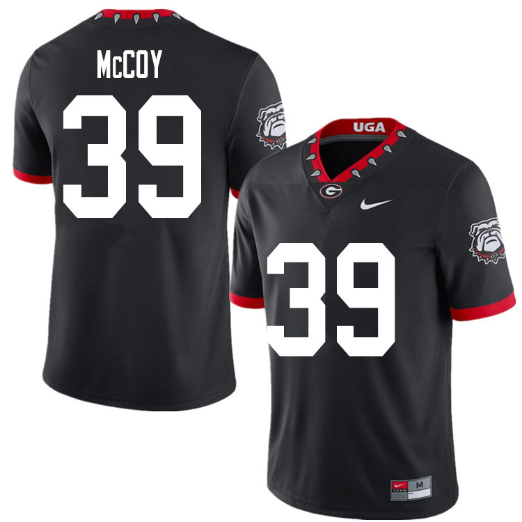 2020 Men #39 KJ McCoy Georgia Bulldogs Mascot 100th Anniversary College Football Jerseys Sale-Black